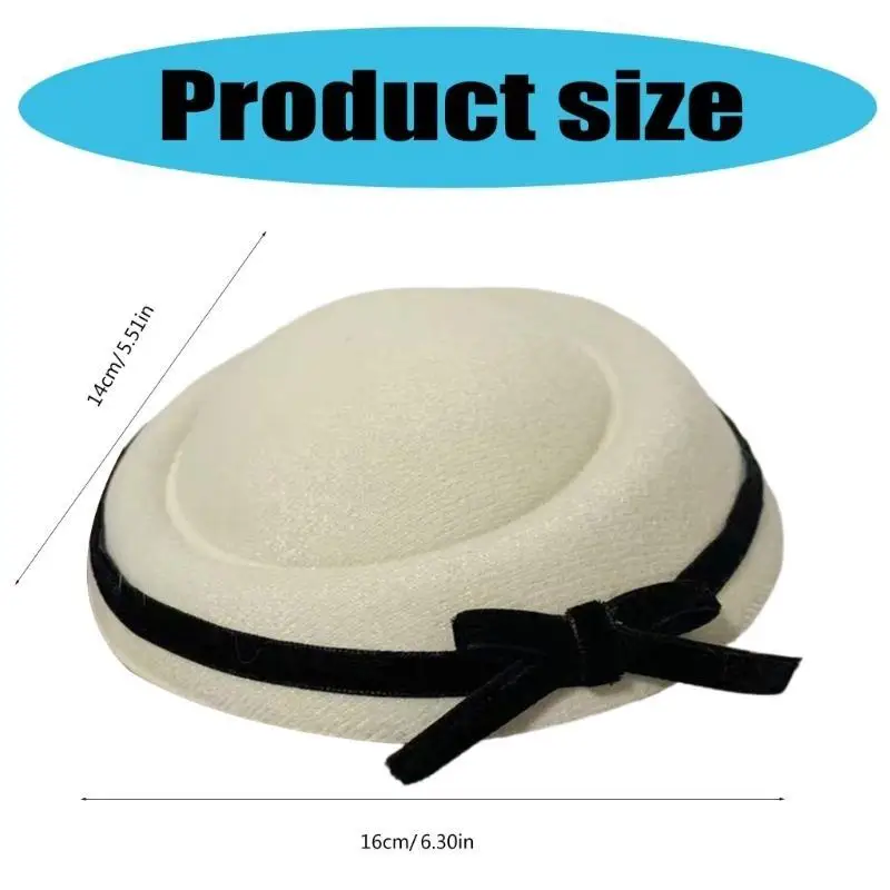 652F فاسيناتور ريترو مع فيونكة كبيرة الحجم للحفلات الرجعية مشبك فلابر أنيق خوذة صور الدعائم #6