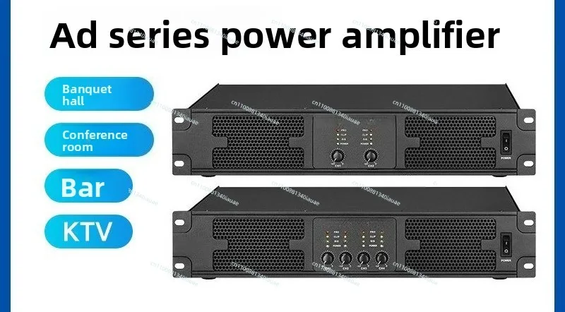 2U Professional Post-amplifier 2/4 Channel Stage Performance Band KTV Private Room Household
