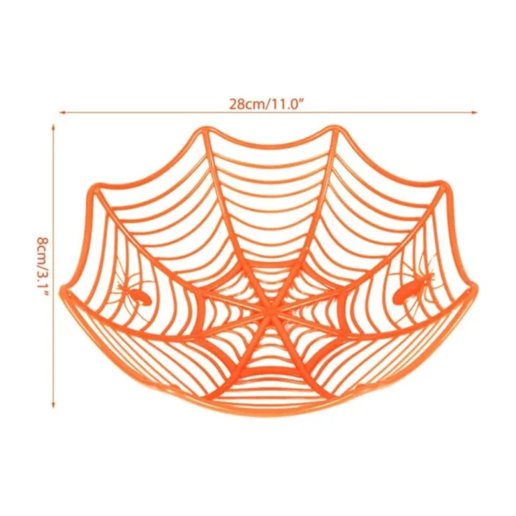 1/3 Stück Halloween-Süßigkeitenschale Spinnennetz Süßes oder Saures Schale Halloween-Dekorationen für Spukhaus Tisch Schreibtisch Party-Deko – Detail 2
