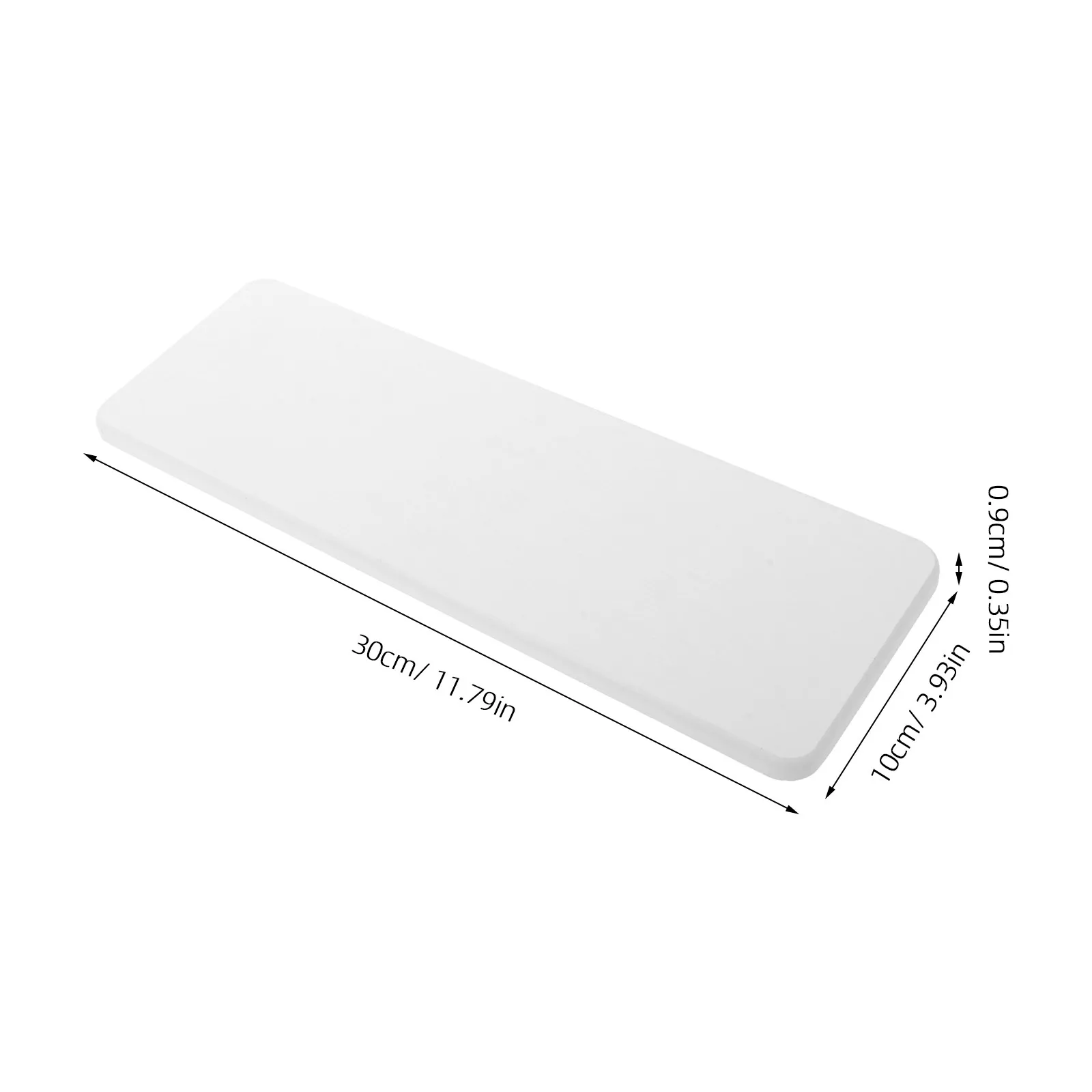 2Pcs Diatomaceous Earth Sink Mat Non-Slip Quick-Drying Absorbent Stone Faucet Mat for Bathroom Vanity Kitchen Counter 11.8x4