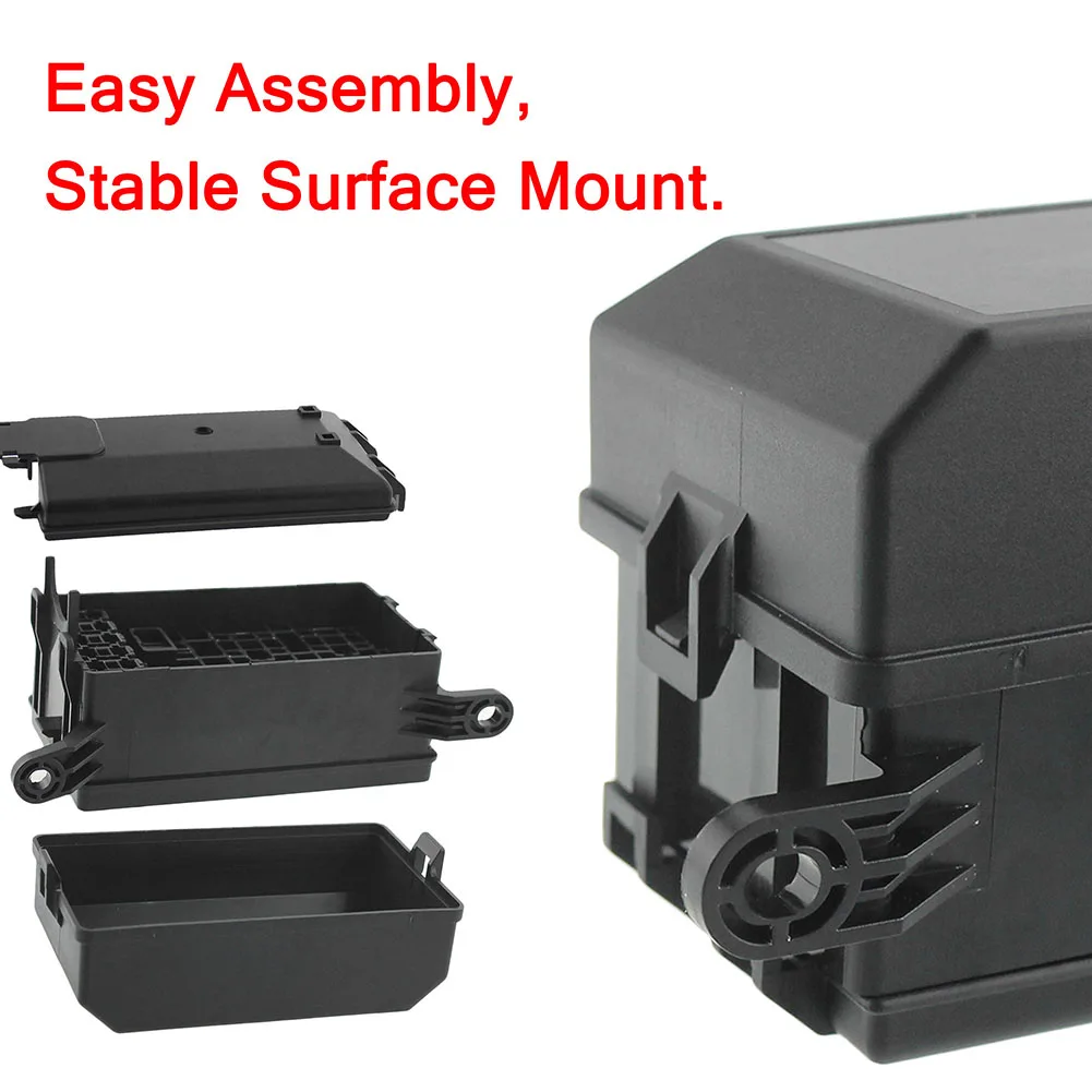 

6-контактное реле, 6-слотовый держатель предохранителя, универсальный 6-ходовой предохранитель, 6-контактный блок держателя реле, пластиковый блок постоянного тока 12 В для автомобиля, автомобиля, морской пехоты