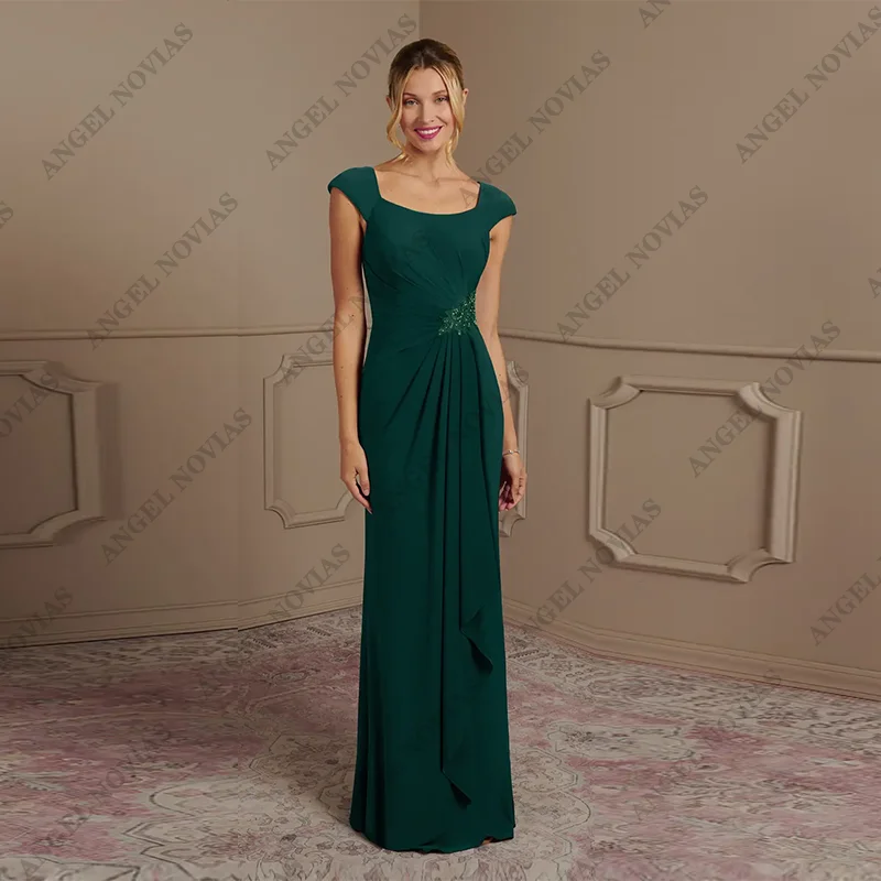 

Customized Long Dark Green Mother of the Bride Dresses for Wedding Party Dress vestido madre del novio largo y elegante