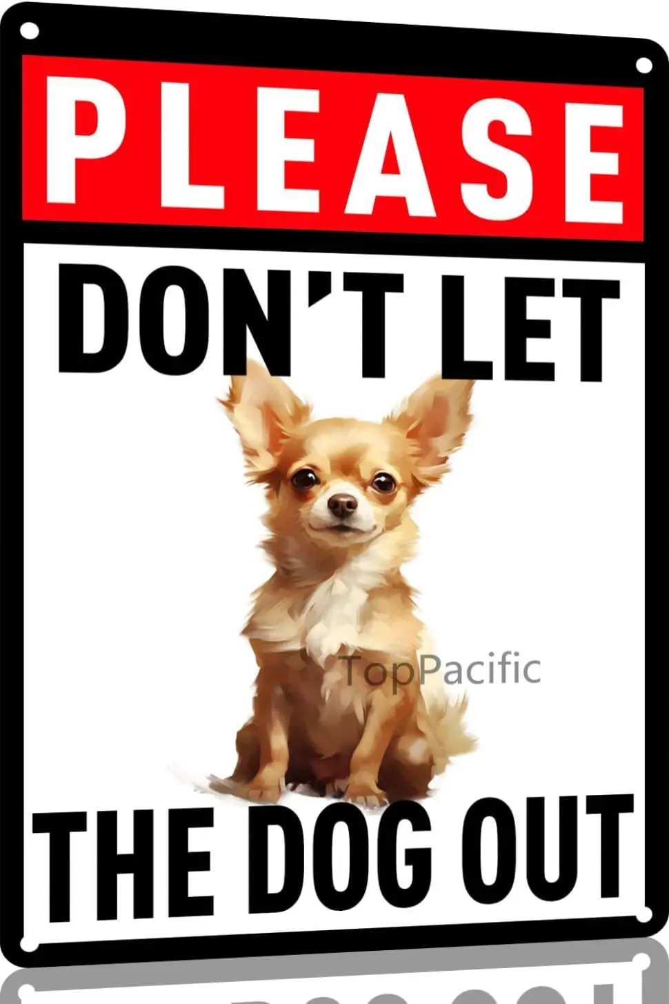Vintage Chihuahua Metal Tin Sign Dont Let The Dog Out Home Bar Kitchen Wall Decor Plaque Sign Aluminium Metal Sign Home Decor(