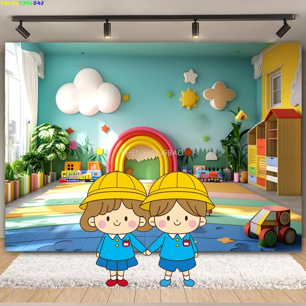 Be Kind Brave Kids Kindergarten Photography Backdrops School Classroom Party Decor Student Photo Studio Background SC-01