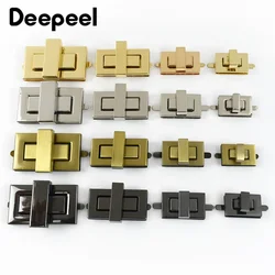 2Pcs Deepeel Metal Lock Buckle Bag Turn Twist Locks Clasp Handbag Purse Decoration Closure Buckles Bags Latch DIY Accessories