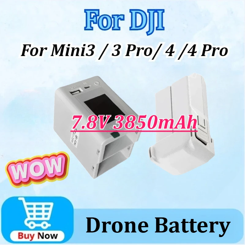 

Newly Upgraded 7.8V 3850mAh 28.41Wh Drone Battery for DJI Mini3 /4 Pro/ 3 Pro/ 4 High Quality Up To 30 Minutes of Flight Time