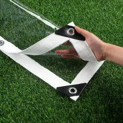 0.55mm 99.9% Transparent PVC Tarpaulin Camping Waterproof Cloth Plant Cover Cloth Outdoor Tarpaulin