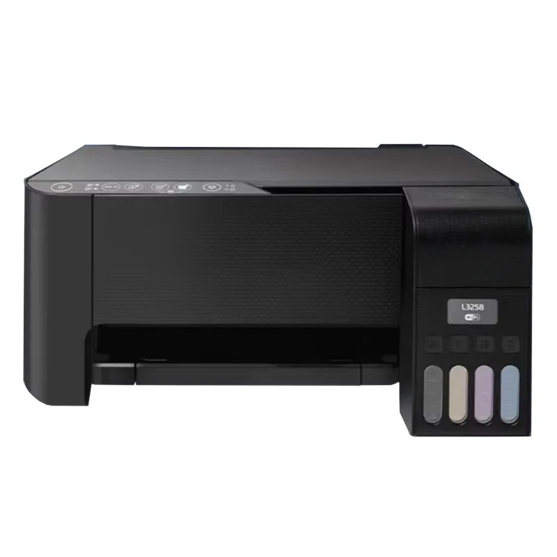 

Printer for L3258 Printer 4 Colors Inkjet Printer with Wifi for A4 Size Sublimation Printing 4 Colors Printing