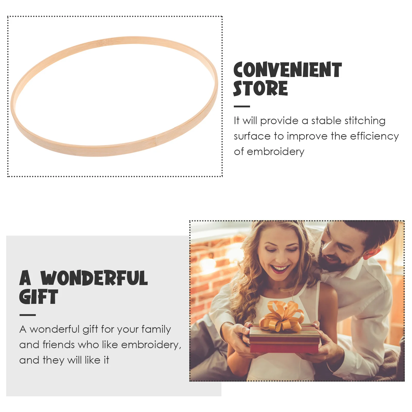 

10Pcs Durable Bamboo Hoops Embroidery Frames Craft Sewing Supplies Perfect for DIY Projects Cross Stitch Hoop Round Bamboo Hoops