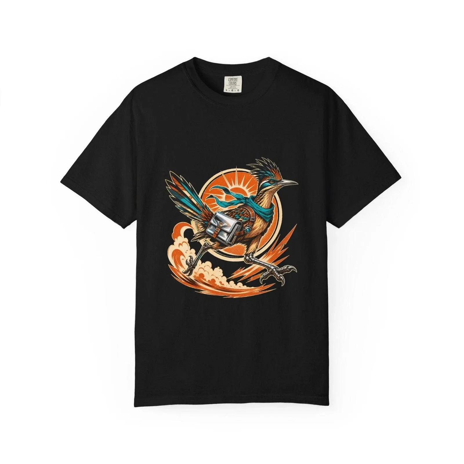 Desert Roadrunner Courier Retro T-shirt Graphic Printed Graphic T Shirts Short Sleeve Ropa Hombre