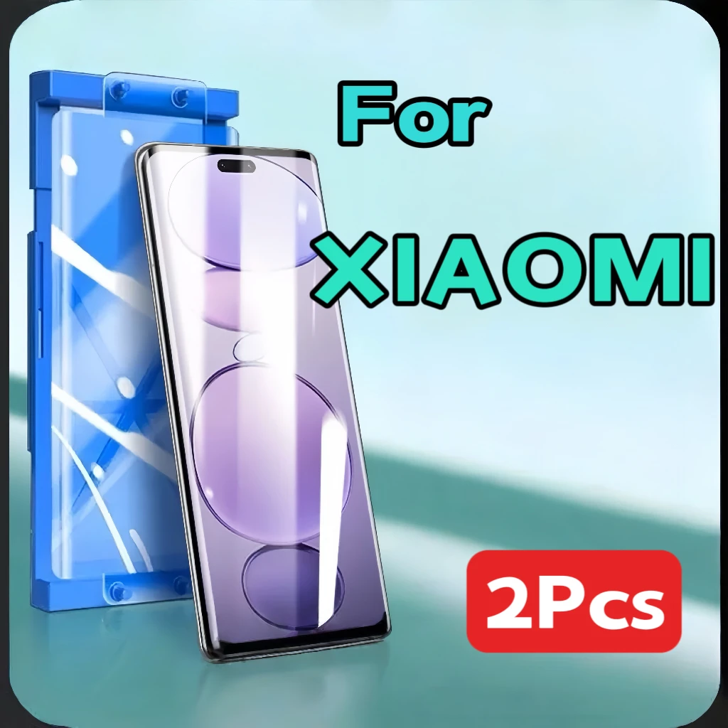 

2Pcs For Xiaomi Mi 15 14 13 Ultra 12 11 10 Pro Redmi Note 13 14 Pro Plus HD Clear Screen Protector With Kit Not Tempered Glass