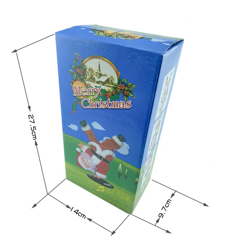 Electric Santa Claus Upside-Down Rotating Singing Dancing ToyChristmas DecorationsChildren's GiftsDesktop OrnamentsNew Year Gift