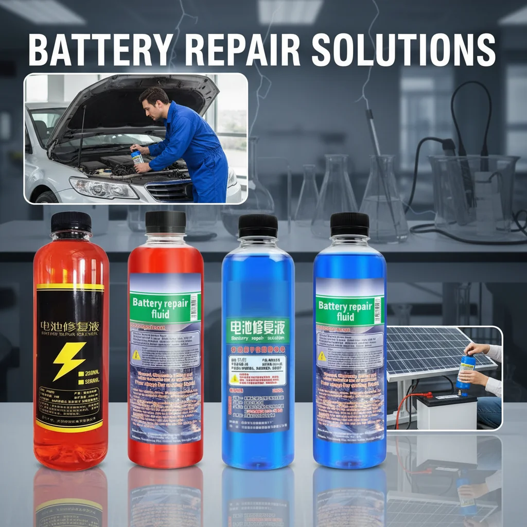500ML Car Battery Acid Solution Repair Liquid for Battery Renewal And Terminal Cleaner Restoring Battery Life