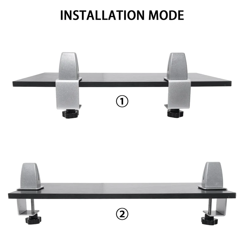 

Classic-Heavy Duty Sneeze Guard Clamp For 1/8 Inch To 1 Inch Thick Panel,Desk Partition Support Clamps Desktop Divider Holder