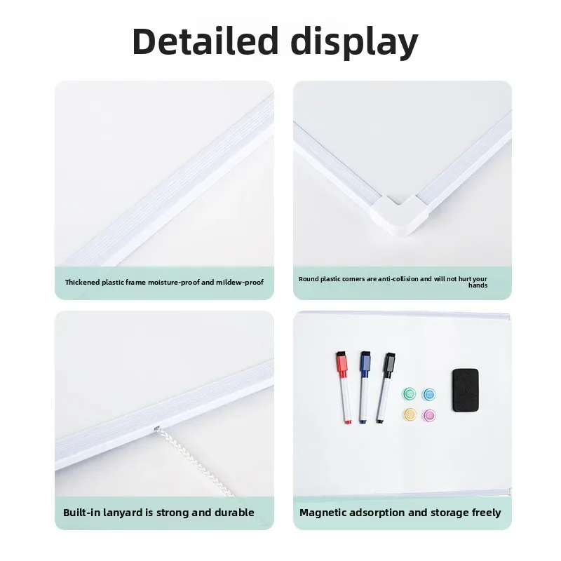 Office Home Graffiti Drawing Hanging Magnetic Notepad Wall Mounted Erasable Double Sided Whiteboard Writing Board