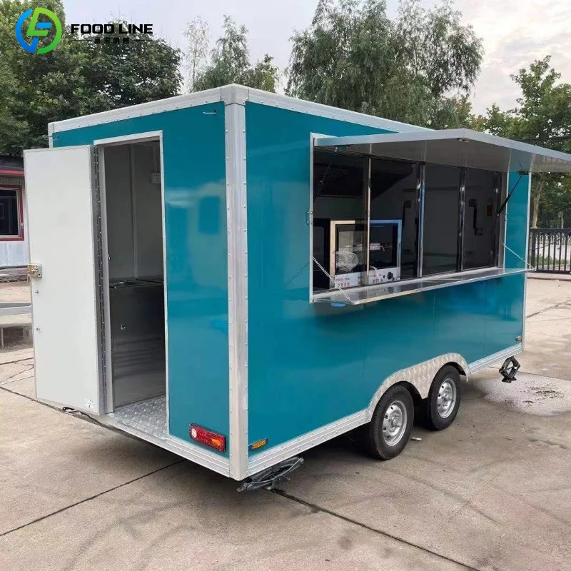 

Custom Size Street Mobile Pizza Concession Trailer Bar Food Trailer Tacos Truck Restaurant Fast Food Cart BBQ Food Truck
