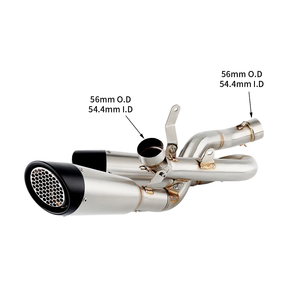 For Ducati StreetFighter Panigale V4   2020 - 2022 Escape Motorcycle Exhaust Muffler With Header Link Pipe Slip - on