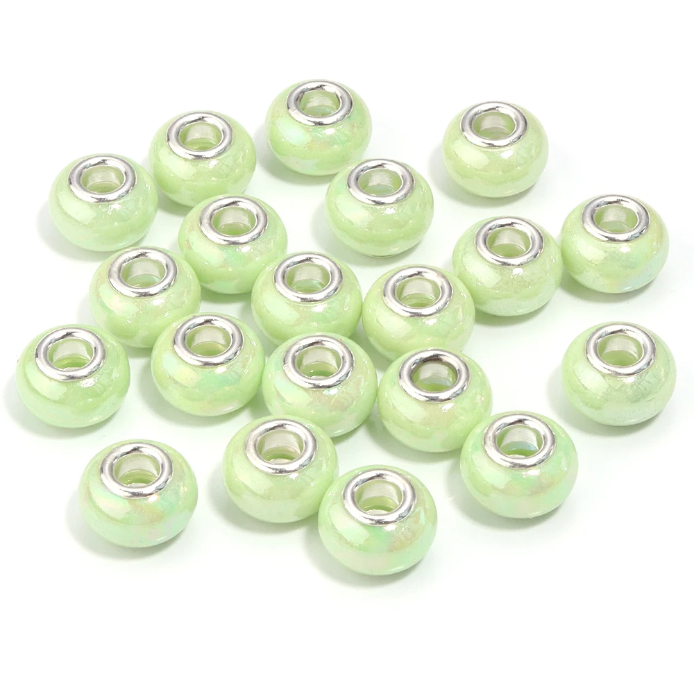 20Pcs Resin Round Beads for DIY Bracelet and Necklace Making