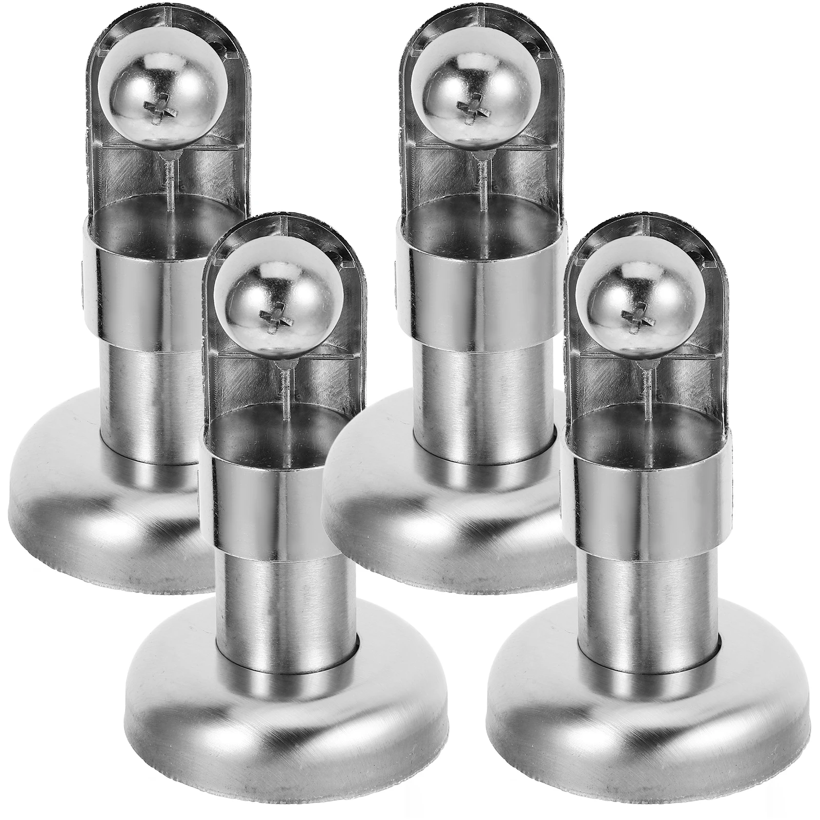 

4 Pcs Stainless Steel Bathroom Partition Support Foot 6cm Hardware Accessories Toilet Restroom Fittings Durable