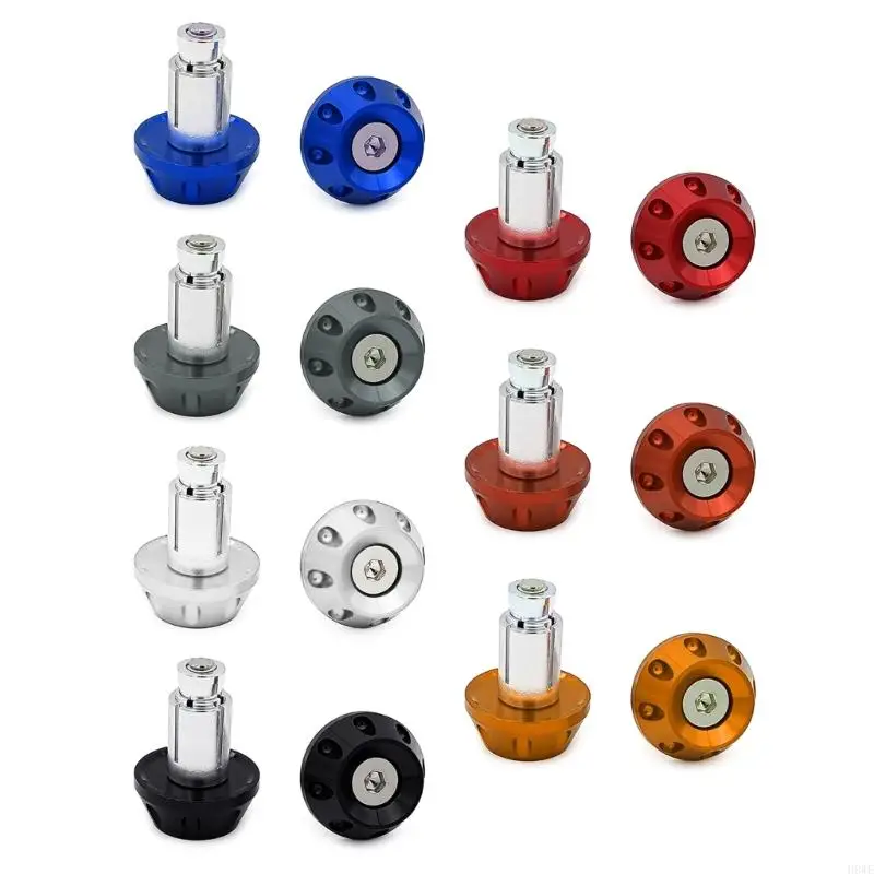 

H8WE 22mm Universal Motorcycles Handlebar Grips Ends Handle Bar Ends Weights Plugs