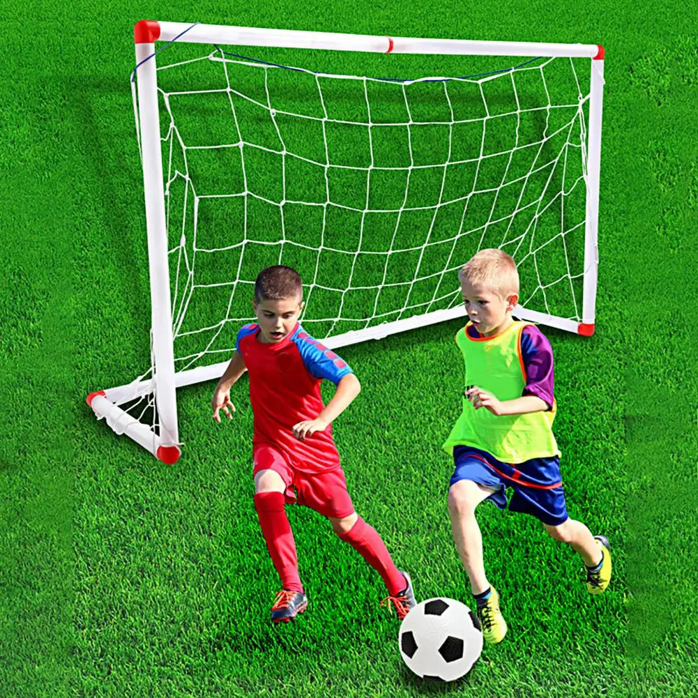 1 Set Practical Stable Structure Birthday Gift Children\'s Football Goal Foldable Kids Target Net Entertainment