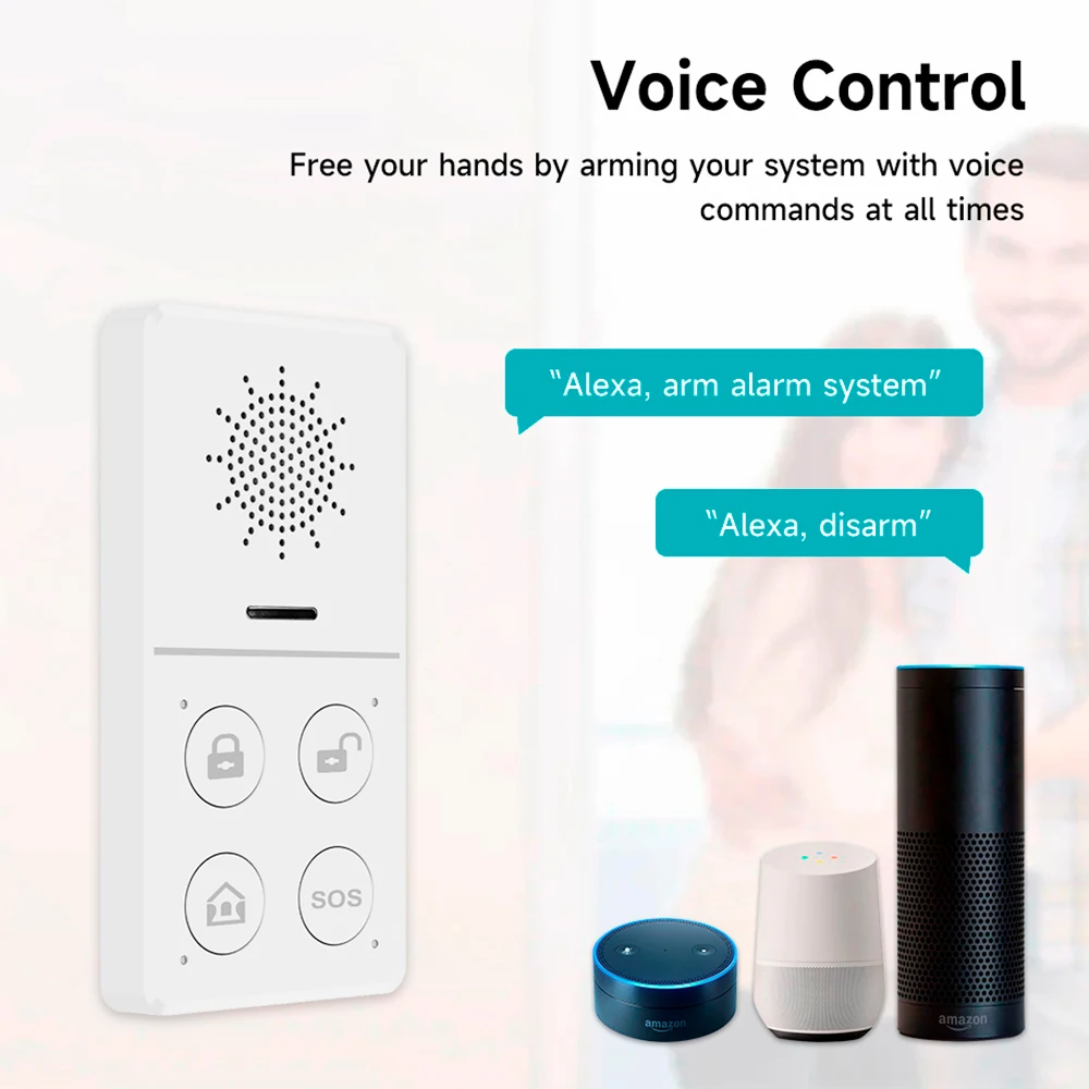 Imagem -05 - Tuya-sistema de Alarme Inteligente para Casa Segurança contra Roubo Compatível com Alexa e Google Home Sensor 433mhz