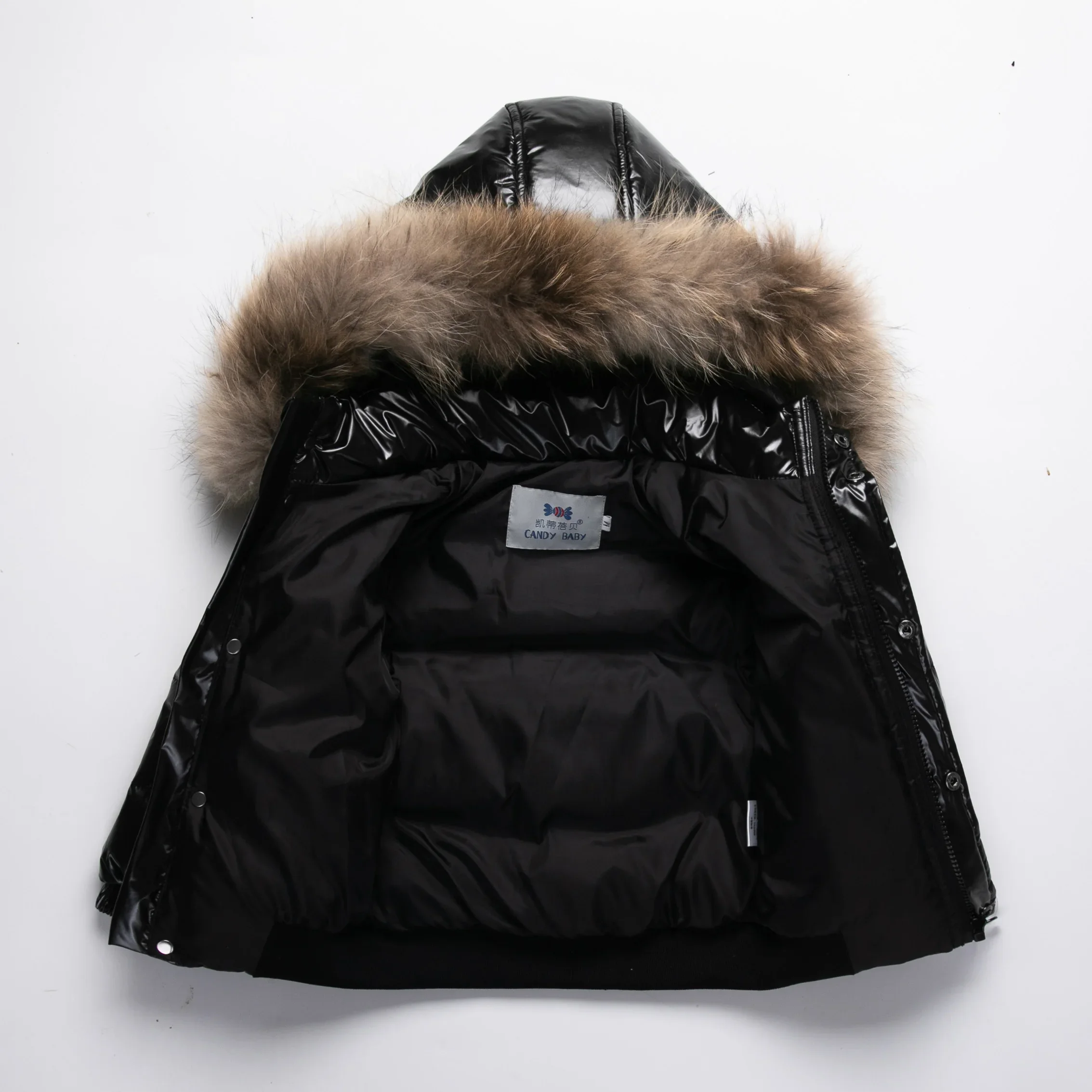 Winter Children Girl Parkas Waterproof Shiny Thick Warm Baby Girls Outerwear Jacket Hooded Coat 1-6 Years Kids Girls Down Jacket
