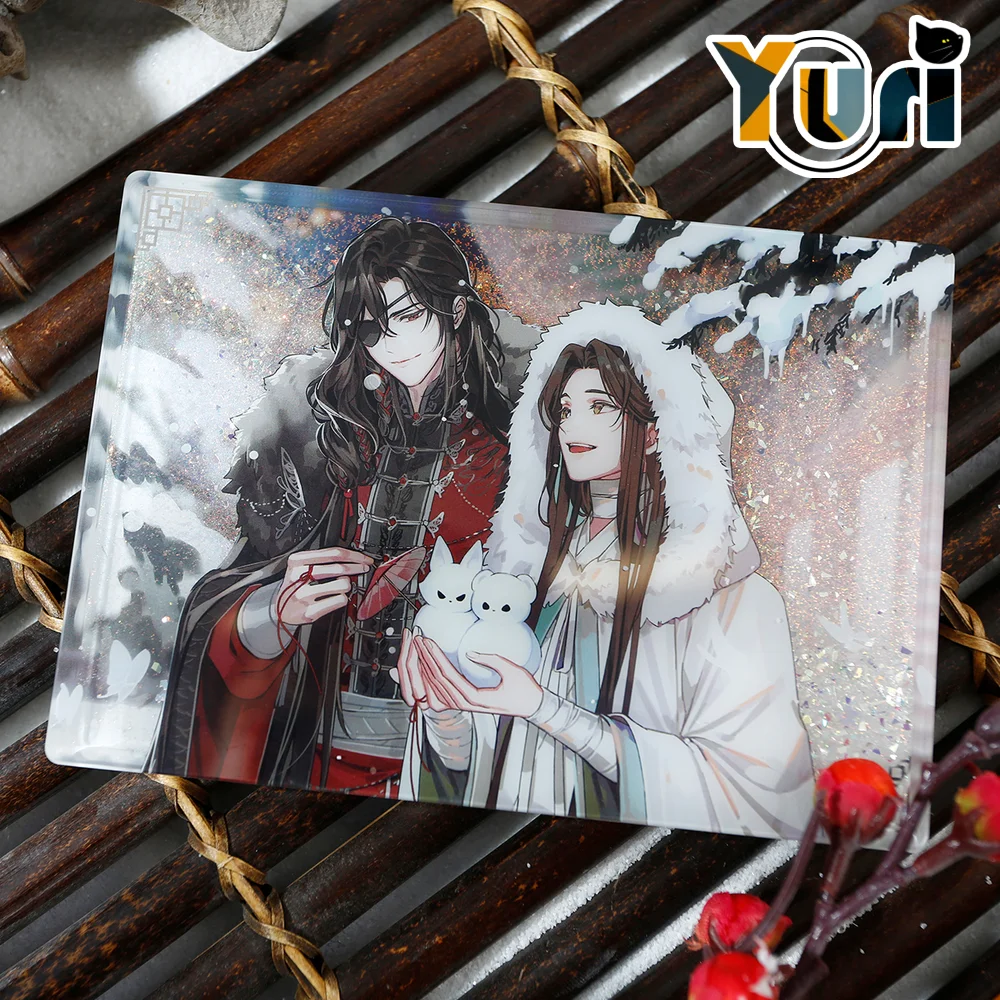 Anime Tian Guan Ci Fu TGCF Hua Cheng Xie Lian Snow Quicksand Acrylic Picture Frame Display Cosplay Props C