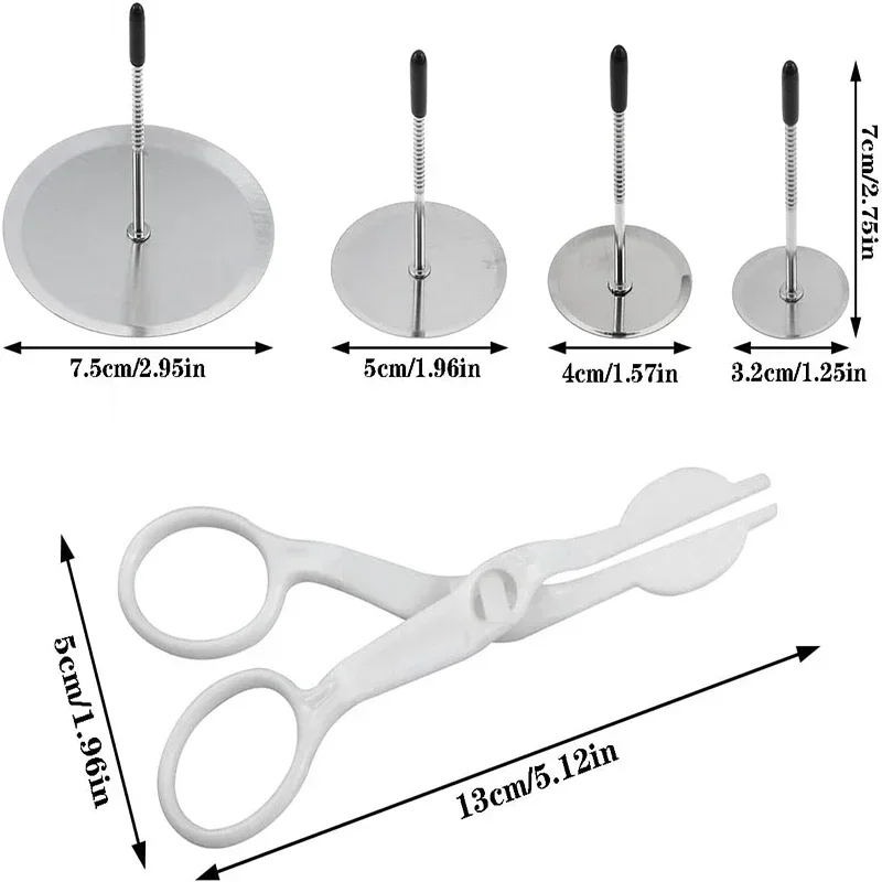 5 قطعة كعكة زهرة مسمار وزهرة رافع كعكة أداة زخرفة كعكة زهرة مسمار الرافعات عدة الجليد الزهور الديكور الخبز أداة #6