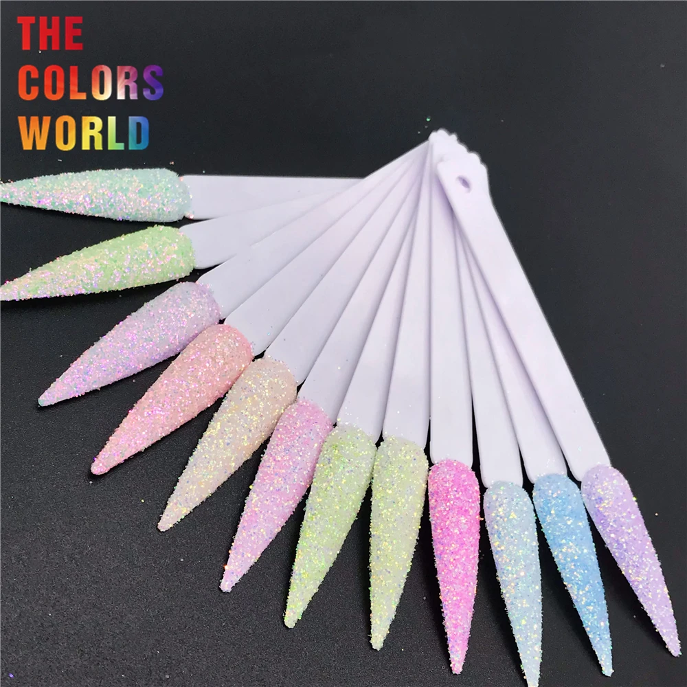 TCT-714  Iridescent Rainbow Candy Colors Nail Glitter Decoration Manicure uñas Tumbler Resin Craft Festival Accessories Supplier