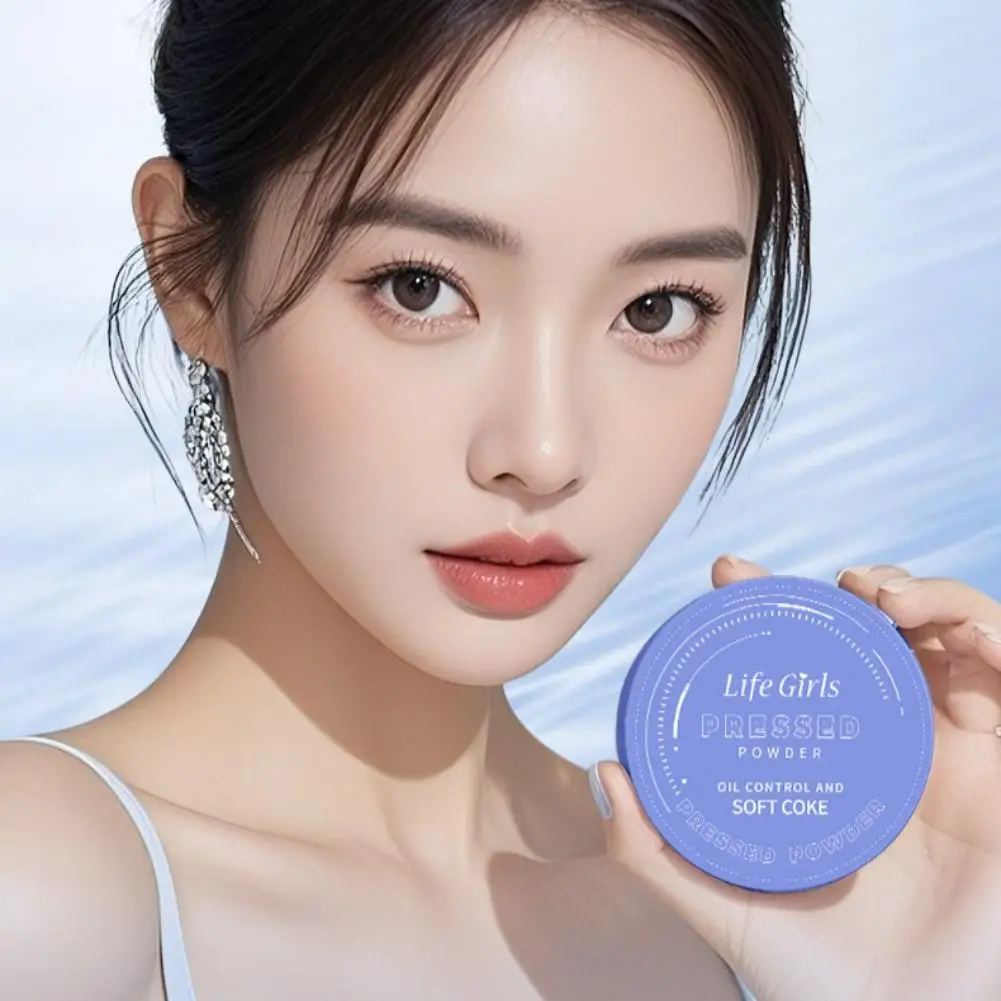 مسحوق لايف جيرلز المضغوط للتحكم في الزيت، بودرة ناعمة من ماركة فحم الكوك بدون أثر، مسحوق تبييض البشرة الباهتة المقاوم للماء #3
