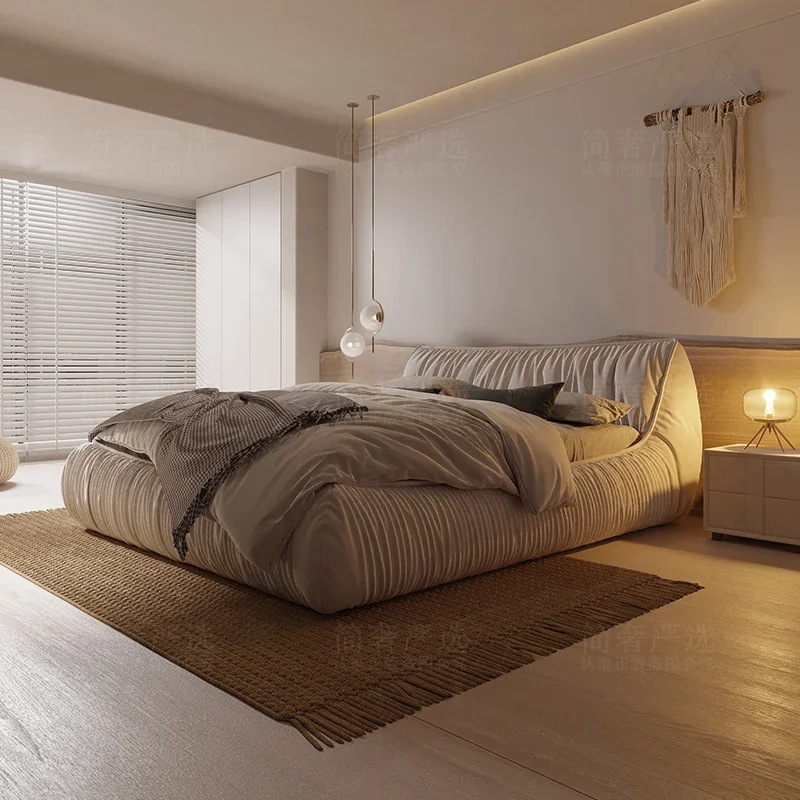 European Simple Bed Double King Size Luxury Castle Sleeping Bed Sun Design Bedroom Queen Tatami Safe Beliche Home Furniture