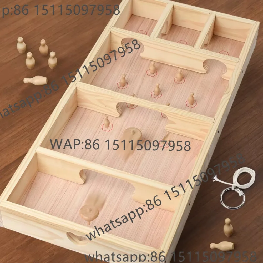 

Пользовательский логотип, ретро гироскоп, вращающаяся мини-доска для боулинга, большая настольная деревянная игрушка, настольная игра для семейной вечеринки