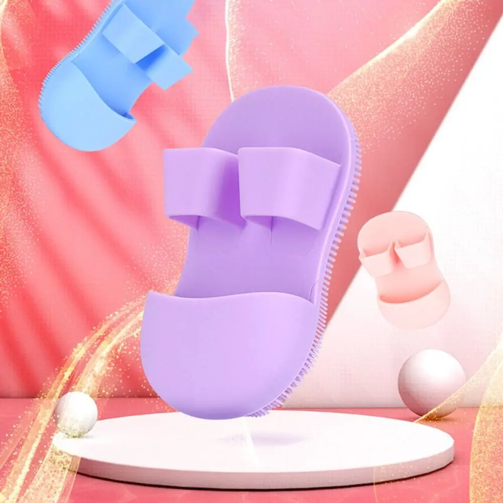 Escova de limpeza de silicone macio, amigável à pele, cuidados com a pele, escova de limpeza facial, remoção de pele morta, remoção de cravo, almofada de lavagem para meninas