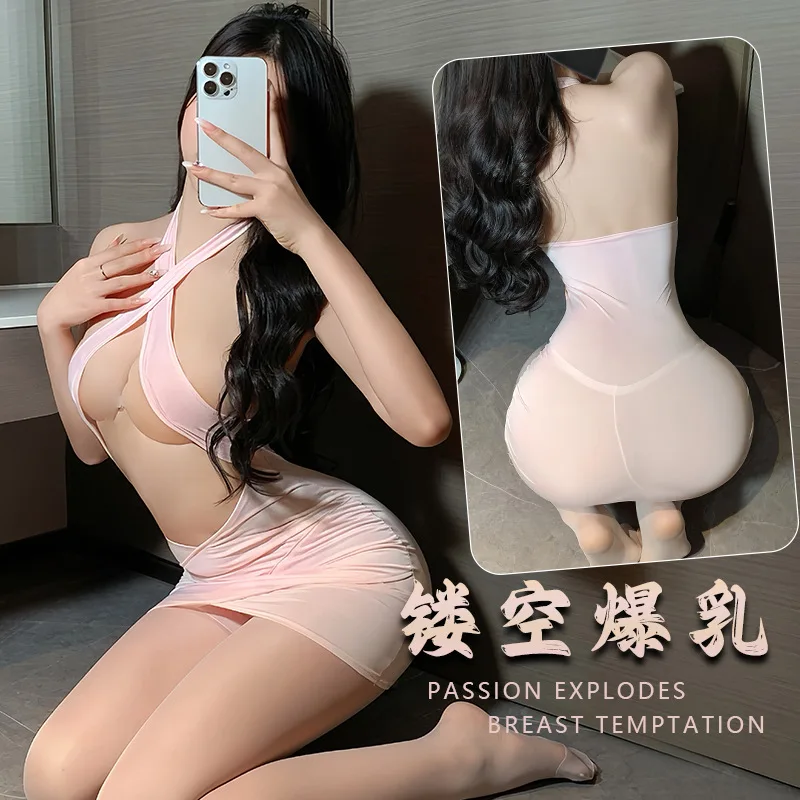 

Экзотические костюмы для офиса, женское сексуальное женское белье, наряд с вырезами, кружево, косплей, униформа секретаря, искушение, платье на бедрах с запахом для женщин