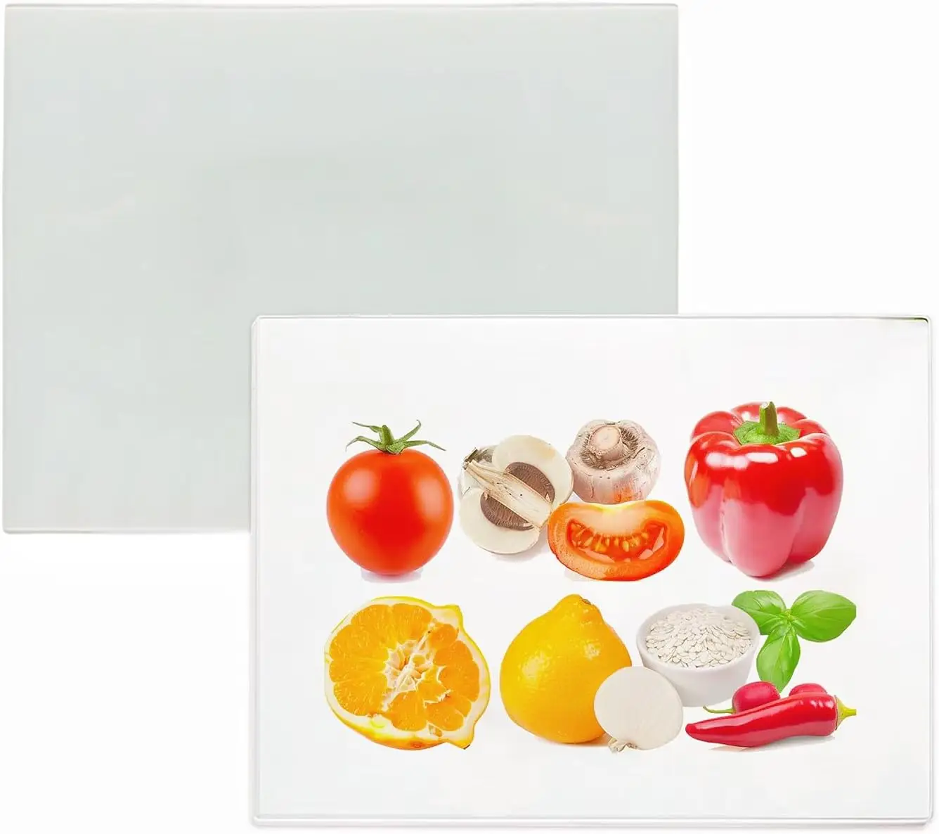 

12 Pack Sublimation Cutting Board Blanks 15" x 11" Tempered Glass Cutting Board with White Glossy Coating for Heat Press