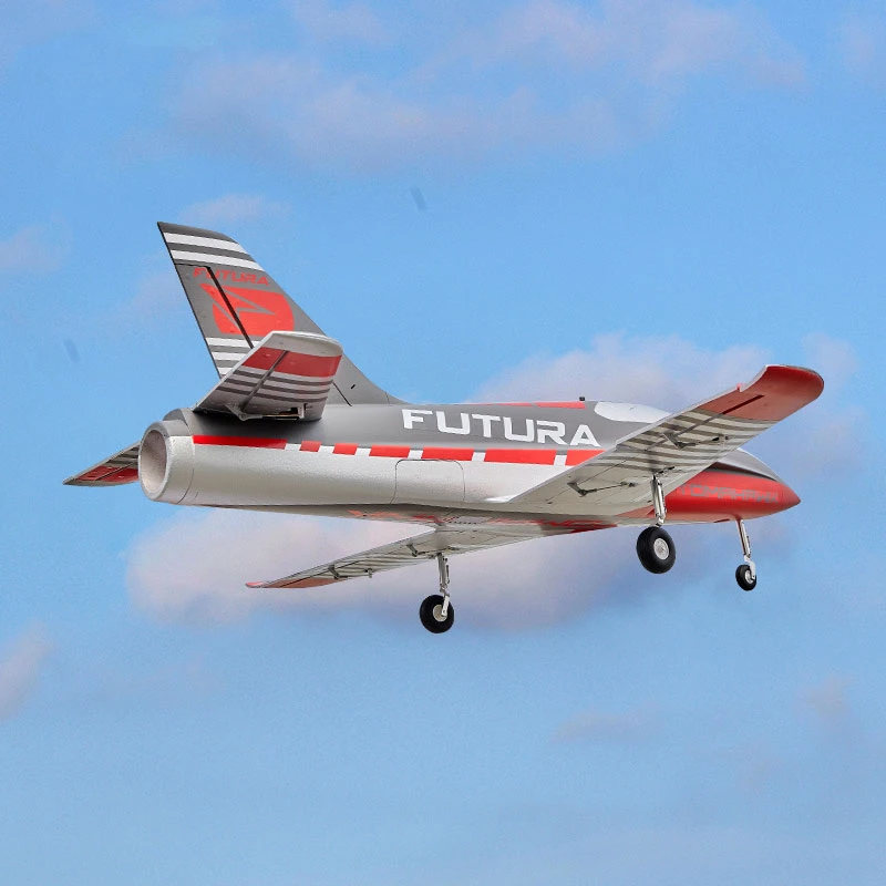 FMSRC RC Airplane 64mm Futura Sport Trainer z klapami Zielony Żółty Czerwony Wentylator kanałowy EDF Jet Model Hobby Samolot Avion PNP