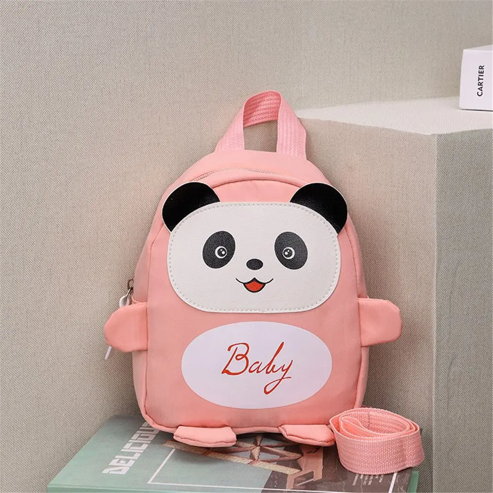 Cute Travel Preschool Kids Baby Girls Boy Panda  Cartoon Mini Backpack Anti-lost School Bags