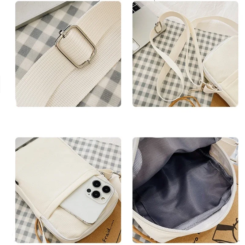 New Fashion Mobile Phone Bag Women's Messenger Bag All-match Mini Small Crossbody Bag Hanging Neck Coin Purse Vertical Handbag image 3