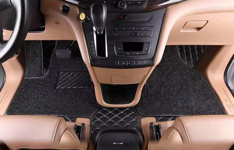 

Автомобильные коврики на передние сиденья для Mercedes Benz V Class W447 2025-2014 2-местные водонепроницаемые двухслойные ковры, коврики лучшего качества