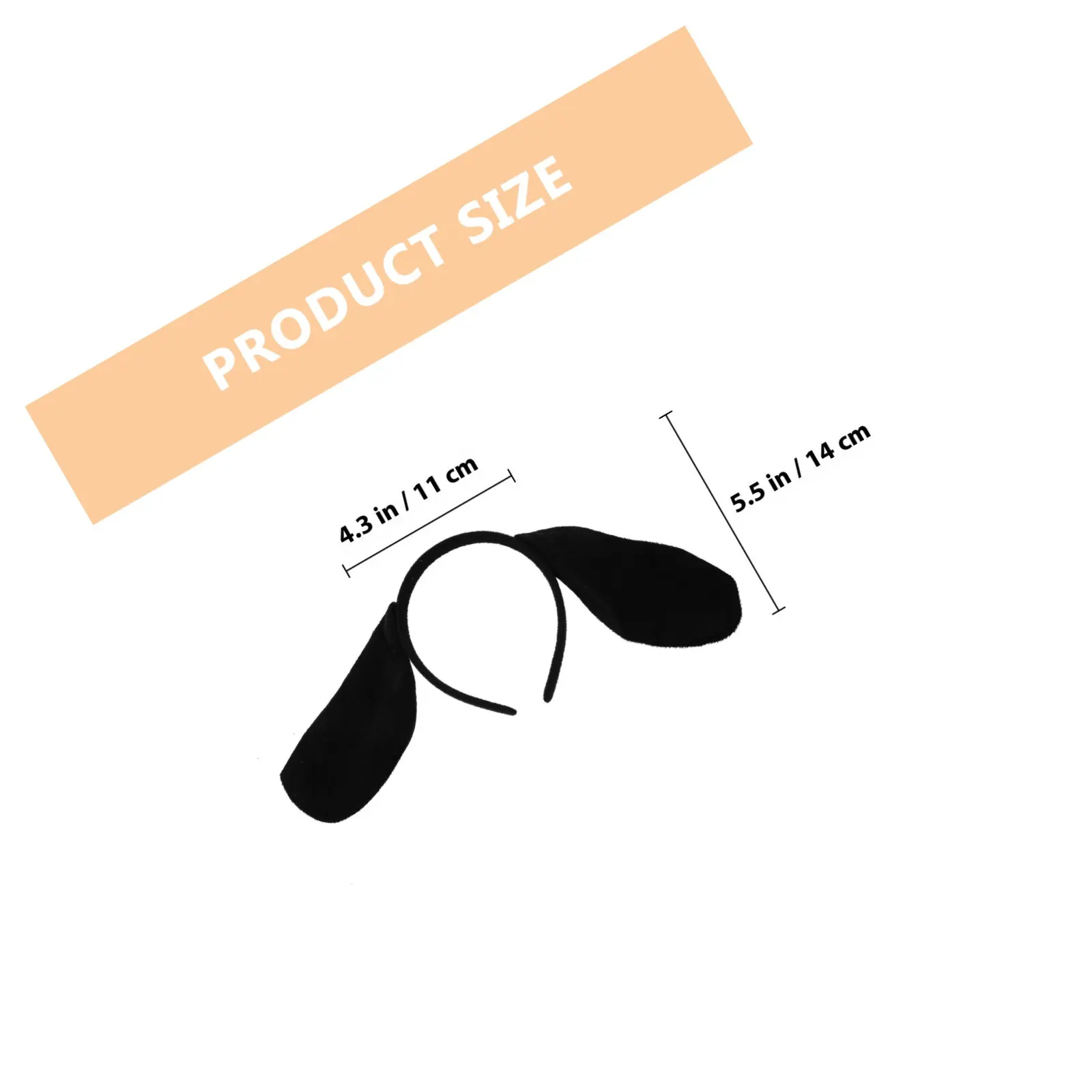 1 Set Hunde-Ohren Stirnband-Set Cosplay Schwanz Fliege Falsche Nase Tierkostüm-Zubehör für Party-Verkleidung Aufführung