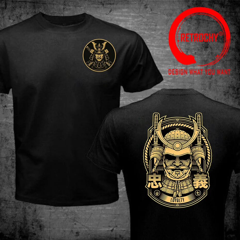 Samurai Warrior 7 VIRTUES OF BUSHIDO T Shirt Men Tops Tee Fashion Tshirt Stylish Casual Clothing 100 Cotton Short Sleeve T-Shirt