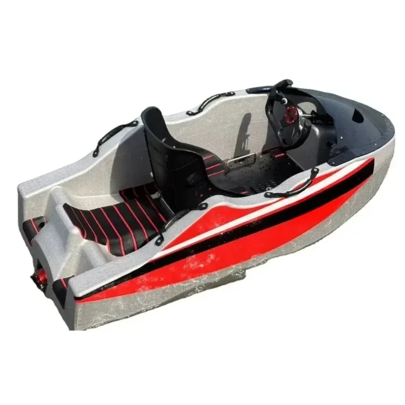 52KM/H Electric Jet Boat Kart for Adults Mini Jet Boat for Lake River Sea and Ocean Rowing Boat