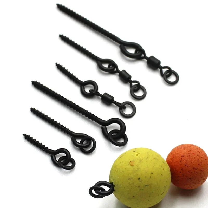 

Carp Fishing Four Types Of Bait Screws With Mirco Swivel For Carp Fishing Floating Pop Up Boilies Hair Chod Rig Accessories