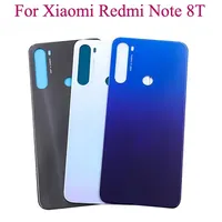 New For Xiaomi Redmi Note 8T Battery Back Cover Rear Door Note8T Glass Panel Battery Housing Case Sticker Adhesive Replace