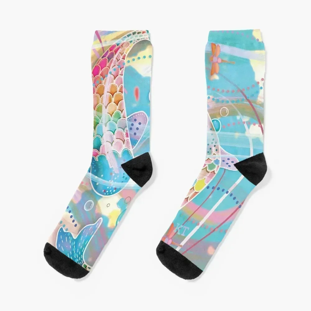 

Exotic Koi Socks new in's snow summer funny sock Man Socks Women's short crazy retro soccer anti-slip Socks Man Women's