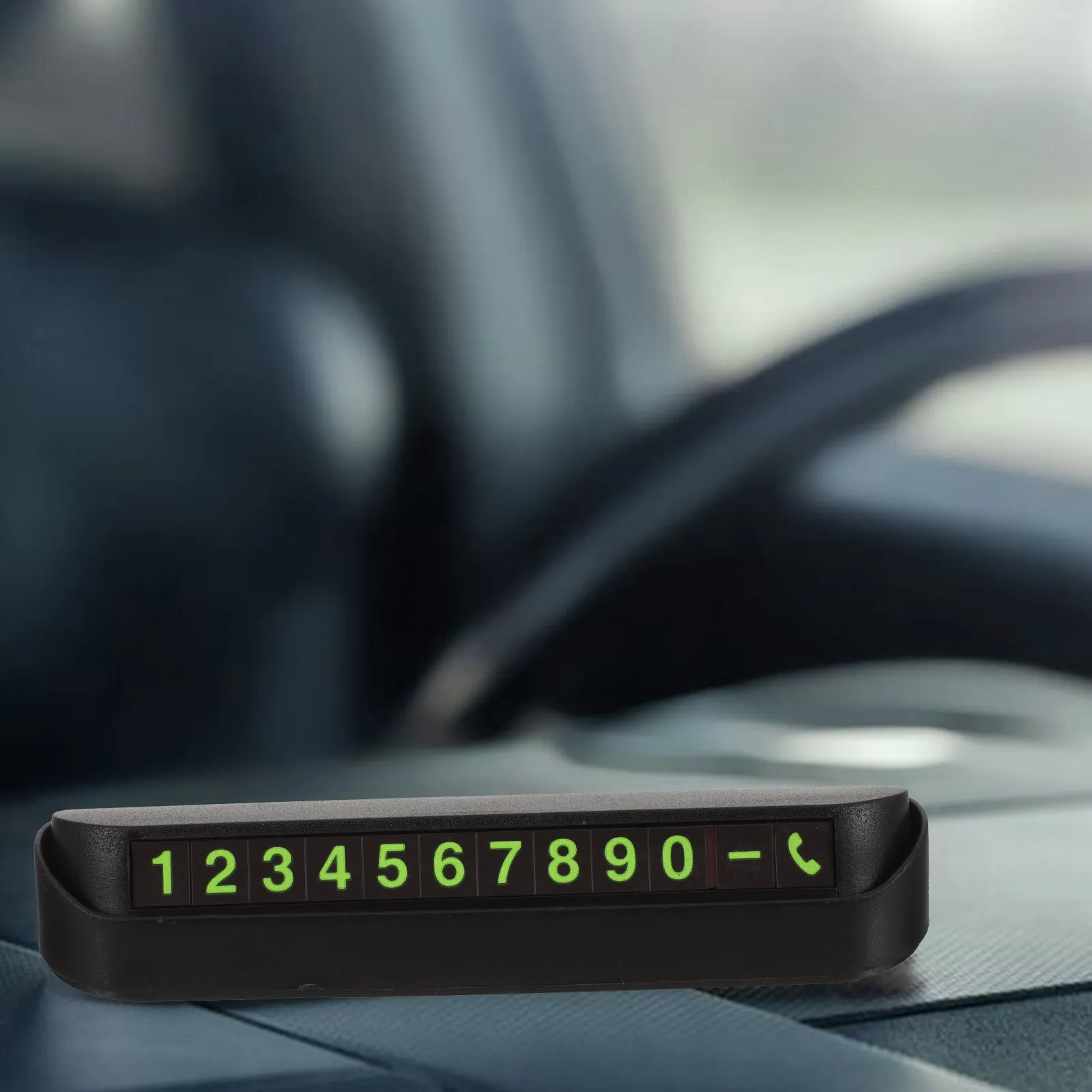 

Vehicle Telephone Number Sign for Windshield Temporary Parking Display Board Privacy Protection Phone ABS