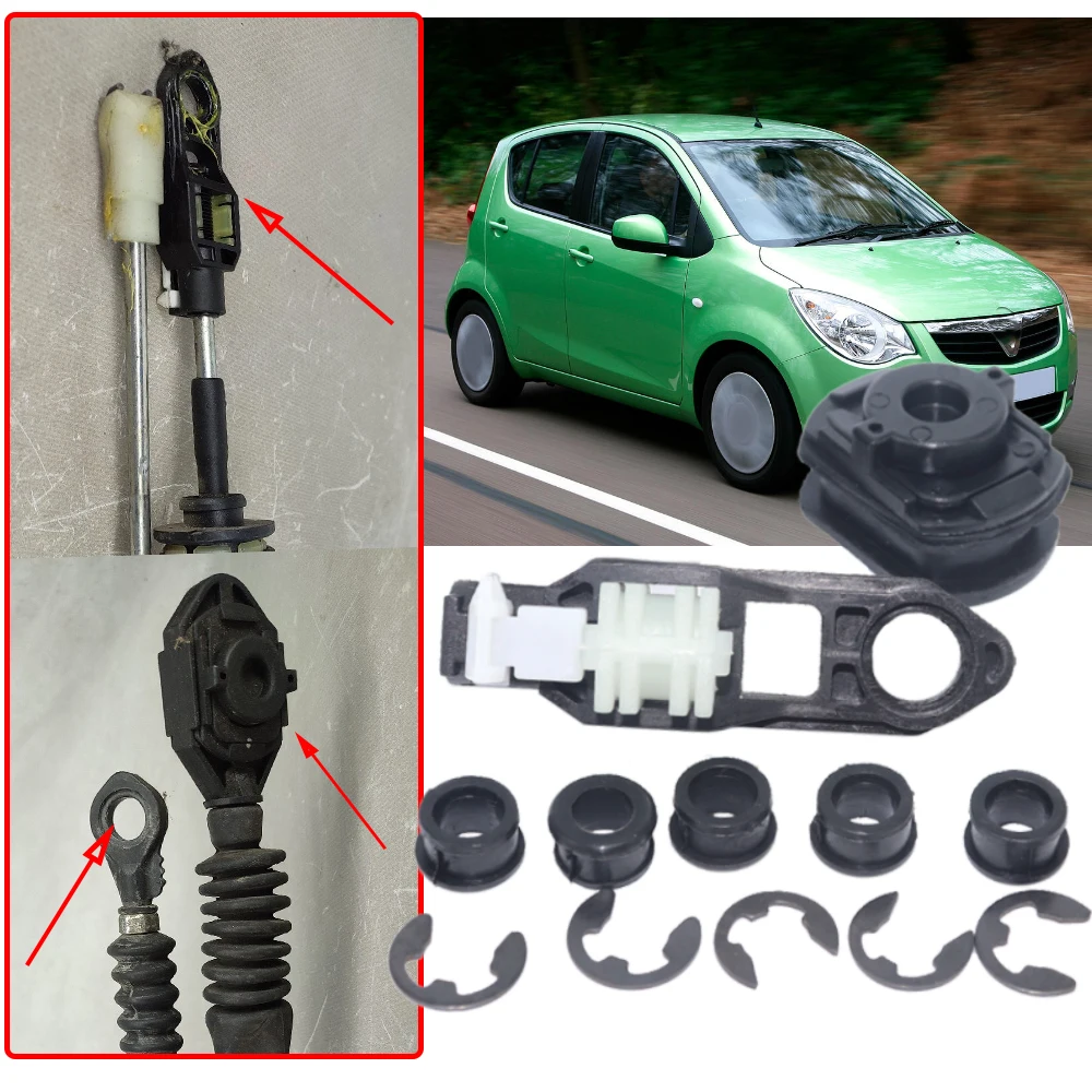 

12X Gear Shift Cable Linkage Bushing Connector Lever Adapter Selector Grommet for Vauxhall Agila 2008-2014 Clip Accessories Set