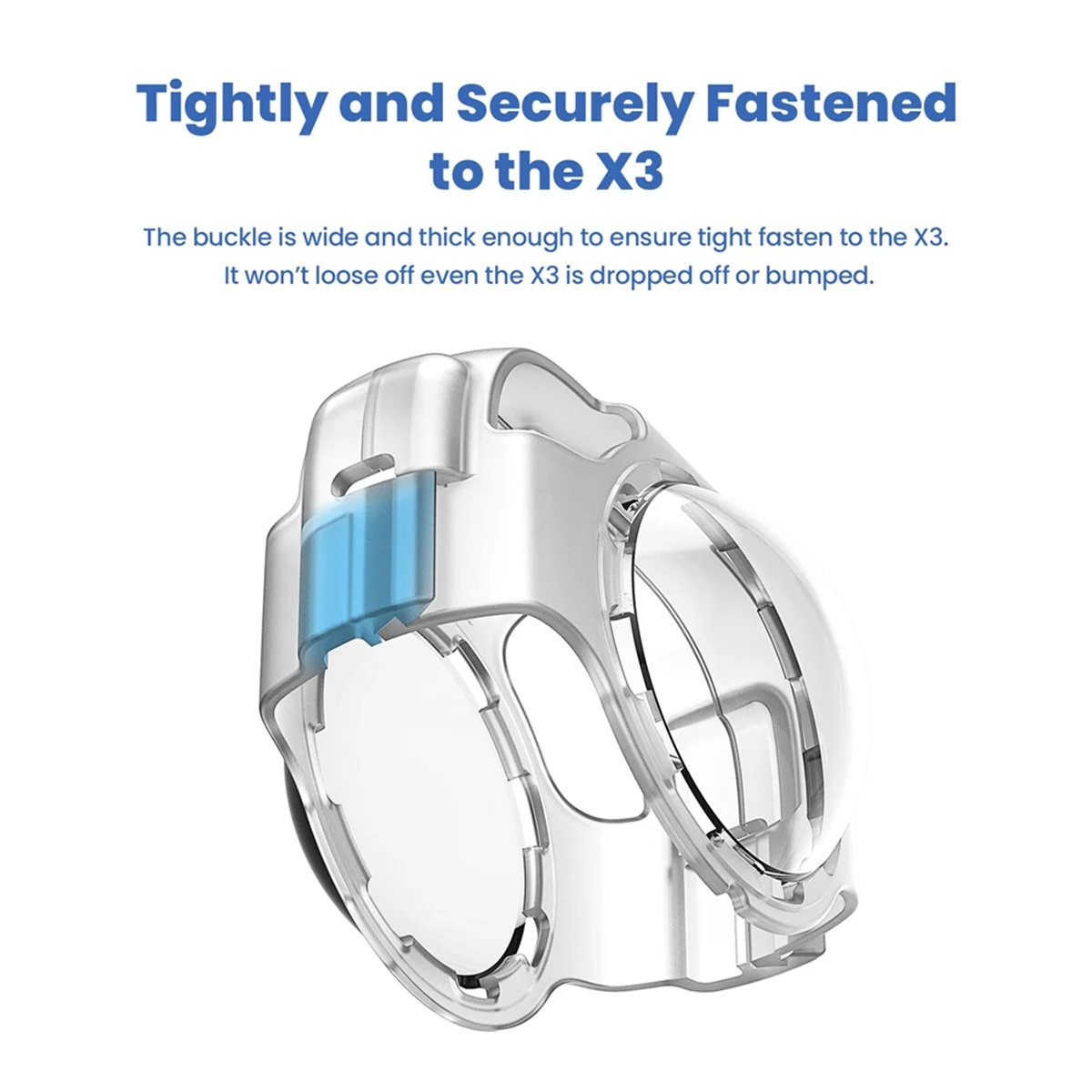 Anti-Scratch Lens Guard Silicone Protective Case Buckle Anti-Fog Lens Protector Cover Sleeve for X3 Camera