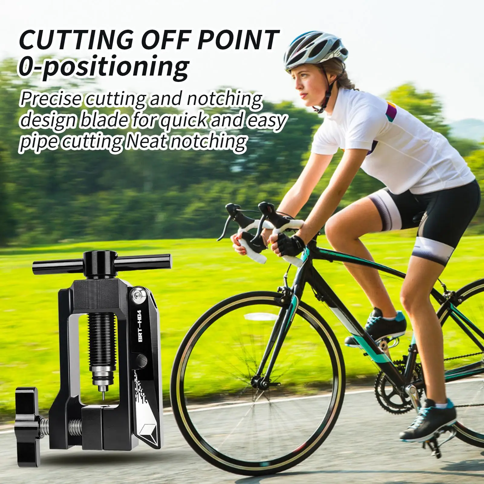 

Hydraulic Bike Tube Cutter Road Bike Needle Driver Tube Cutter Secure Connection Fitting Multifunctional Bicycles Internal